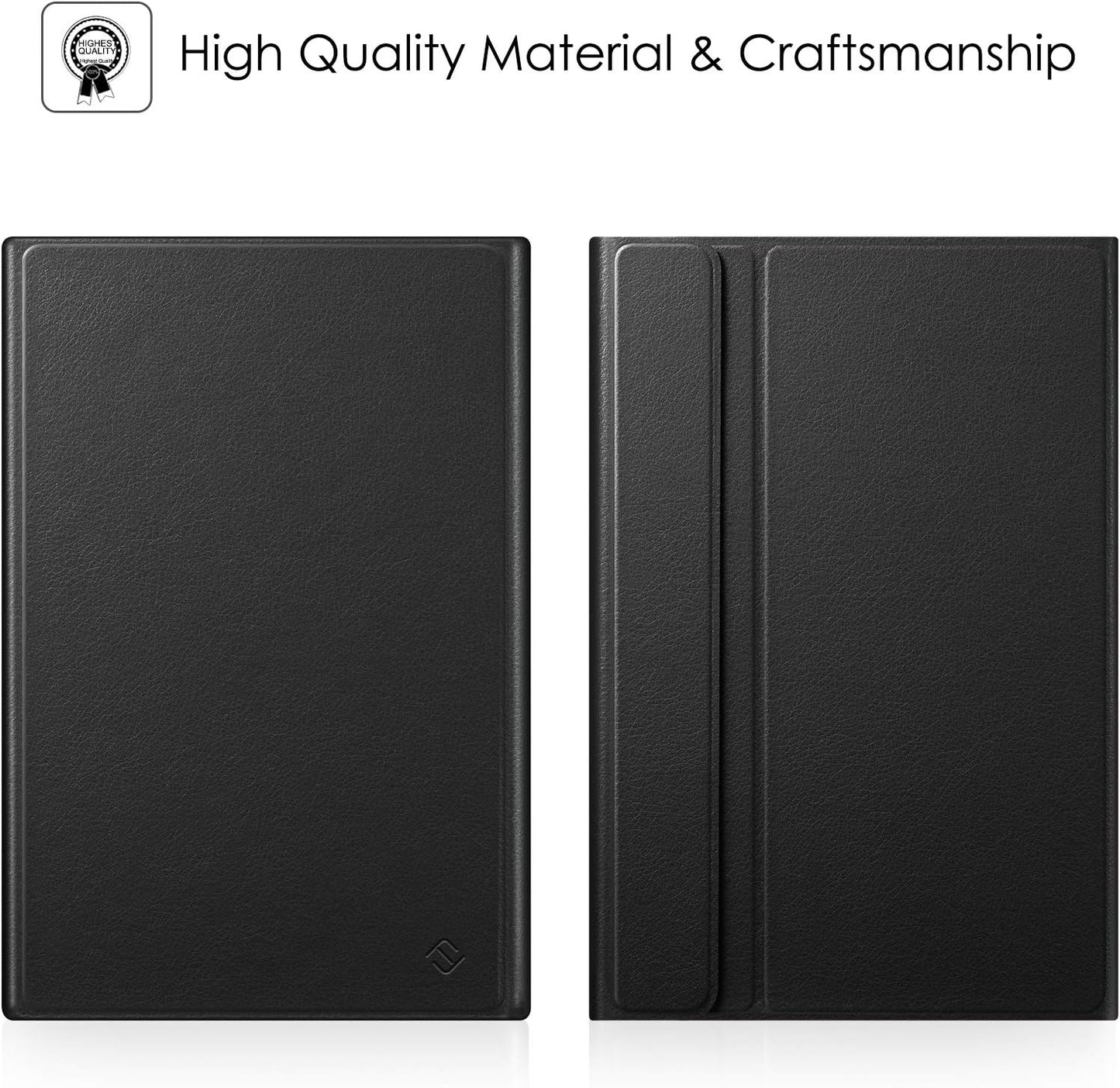 Keyboard Case for Samsung Galaxy Tab A7 10.4 Inch 2022/2020 Model (SM-T500/T503/T505/T507/T509), Slim Lightweight Stand Cover W/Magnetically Detachable Wireless Bluetooth Keyboard, Black