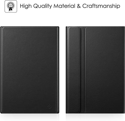 Keyboard Case for Samsung Galaxy Tab A7 10.4 Inch 2022/2020 Model (SM-T500/T503/T505/T507/T509), Slim Lightweight Stand Cover W/Magnetically Detachable Wireless Bluetooth Keyboard, Black
